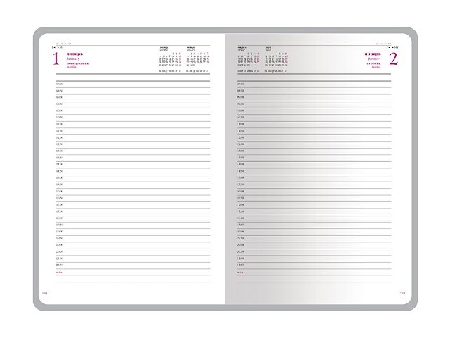 Ежедневник датированный А5 «Sidney Nebraska» на 2026 год, с золотым срезом и уголками