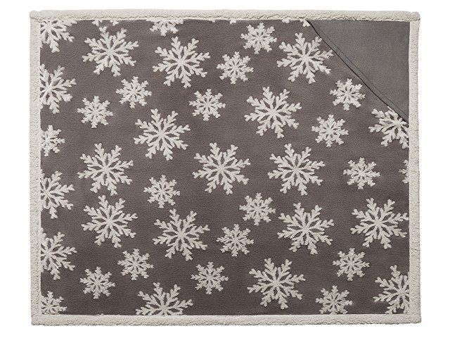 Плед Snowflake новогодний с капюшоном