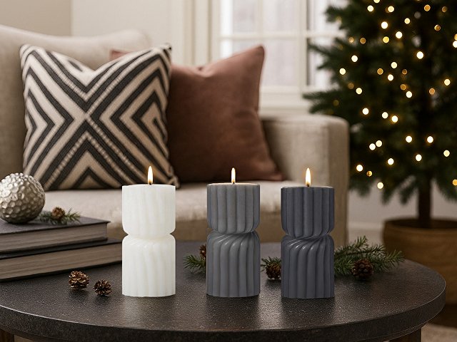 Набор свечей с гранями «Vela»