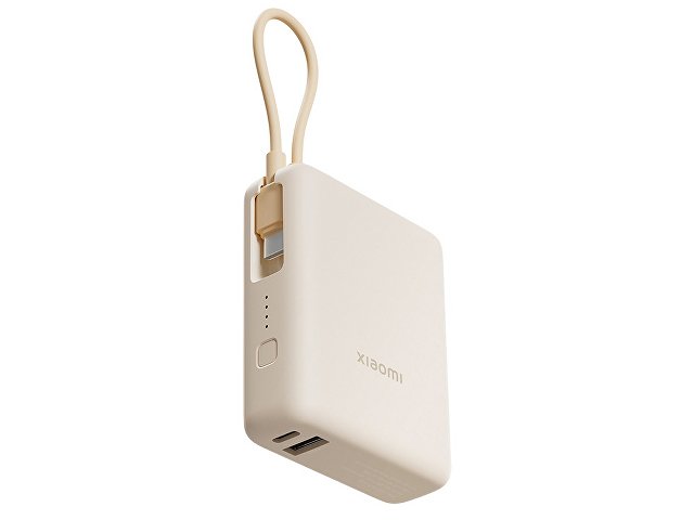 Внешний аккумулятор со встроенным кабелем Xiaomi Power Bank (Integrated Cable), 10000 мАч