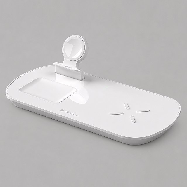Зарядная станция 3 в 1: iPhone, Apple Watch, Airpods, беспроводная, 17,5 Вт