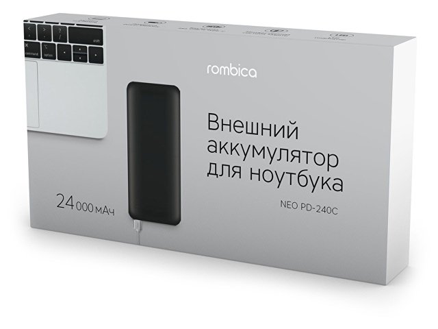 Внешний аккумулятор для ноутбуков NEO PD-240C, 24000 mAh