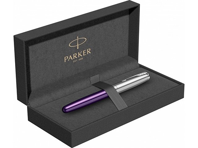 Ручка-роллер Parker «Sonnet Essentials Violet SB Steel CT»