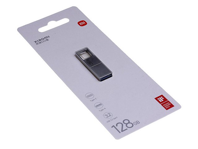 USB 3.0-флешка на 128 Гб с разъемами USB-A и Type-C