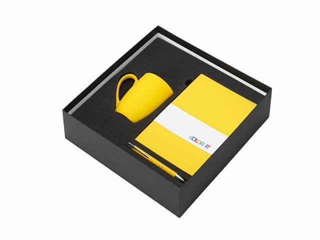 Подарочный набор «COLOR IT» с блокнотом, металлической ручкой и кружкой