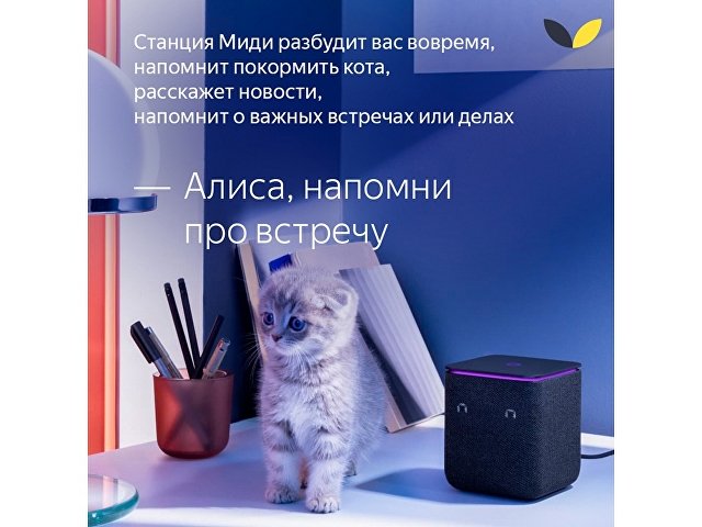 Умная колонка ЯНДЕКС Станция Миди с Алисой, с Zigbee, 24 Вт