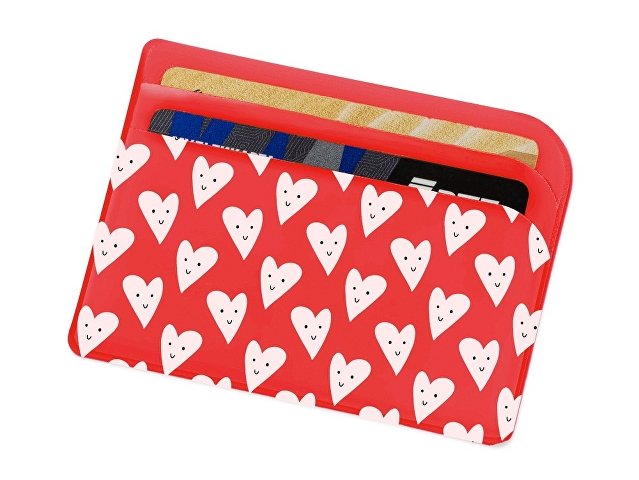 Картхолдер для 3-х карт с возможностью полноцветной печати, софт-тач