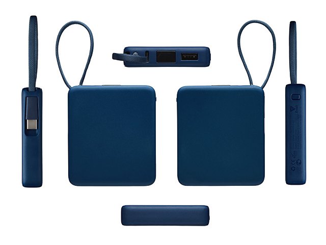 Внешний аккумулятор со встроенным кабелем USB-C «Дэнси», 5000 мАч