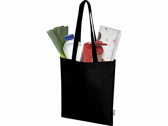 Эко-сумка «Мадрас Блэнд» из переработанного хлопка 140 г/м2