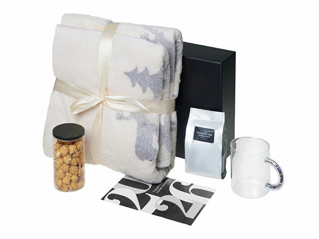 Подарочный набор «Re: Unwind» с пледом, кружкой и чаем