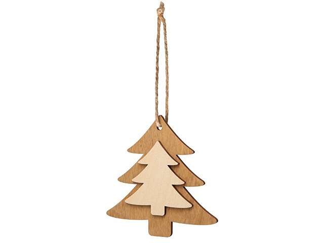 Деревянная подвеска на елку «Firtree»