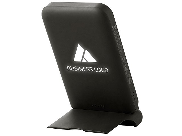 Беспроводной внешний аккумулятор с подсветкой лого и подставкой «Magflash», 10000 мАч, 15 Вт