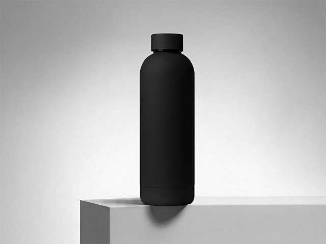 Вакуумная термобутылка с медной изоляцией «Cask», soft-touch, тубус, 500 мл