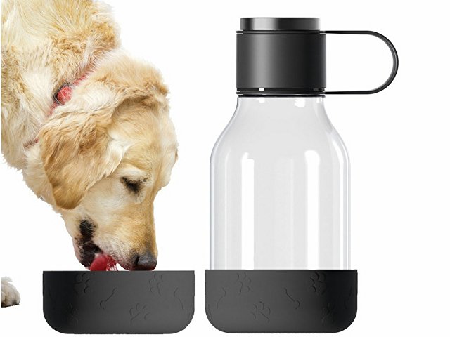 Бутылка для воды 2-в-1 «Dog Bowl Bottle» со съемной миской для питомцев, 1500 мл