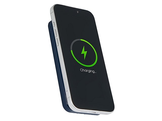 Магнитный беспроводной внешний аккумулятор со встроенными кабелями «Мэни», 10000 мАч