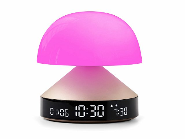 Светильник с часами и световым будильником Mina Sunrise