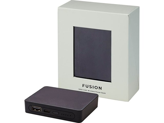 Беспроводной внешний аккумулятор «Fusion», 5000 mAh