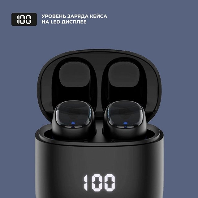 Беспроводные наушники с микрофоном Air Buds Pro, TWS, BT 5.3, LED, 300 мАч
