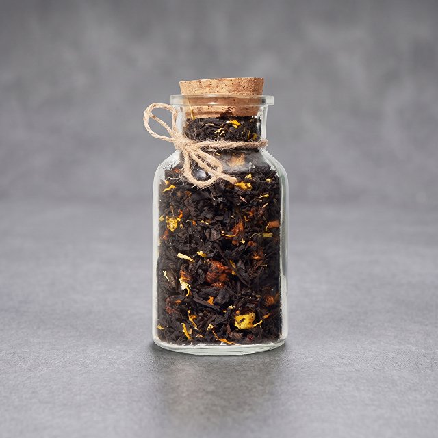 Чай черный с соком ананаса, манго, маракуйей и календулой, мини