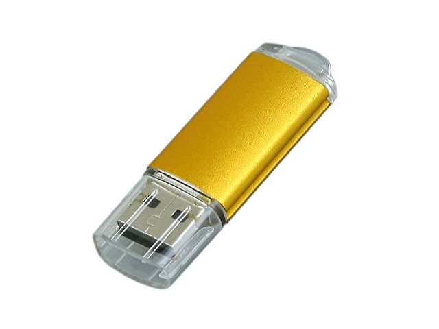 USB 2.0- флешка на 16 Гб с прозрачным колпачком