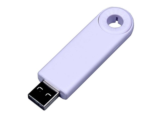 USB 3.0- флешка промо на 128 Гб прямоугольной формы, выдвижной механизм