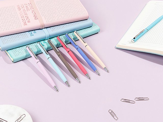 Ручка металлическая шариковая «Palermo», софт-тач