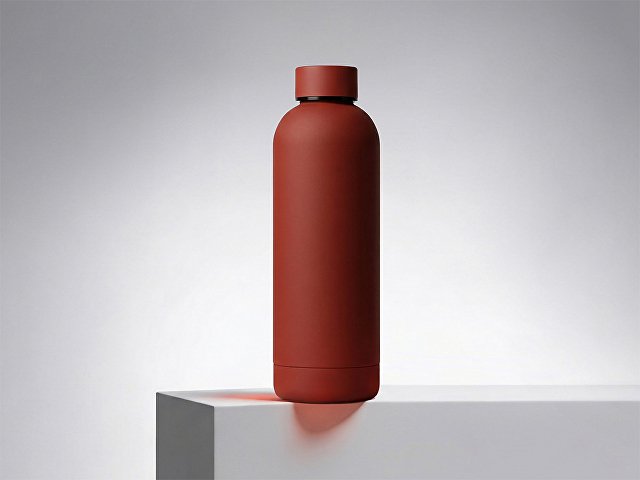 Вакуумная термобутылка с медной изоляцией  «Cask», soft-touch, 500 мл