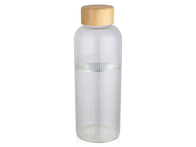 Стеклянная бутылка с бамбуковой крышкой «Mirage»