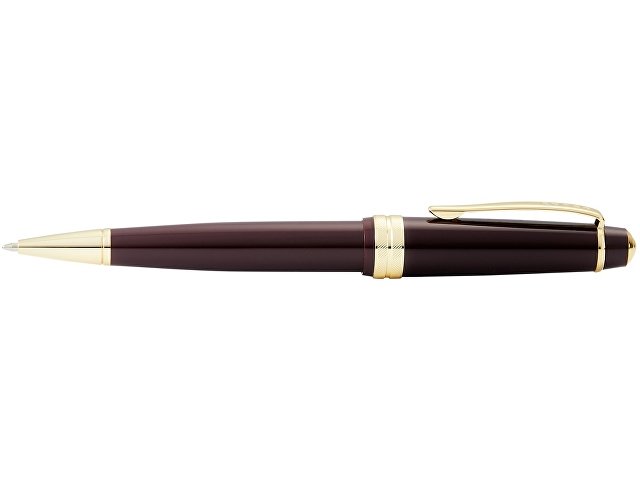 Ручка пластиковая шариковая «Bailey Light Polished Burgundy Resin and Gold Tone»