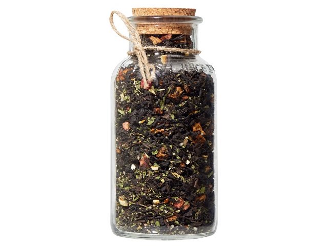 Чай черный с соком ананаса, клубникой, мятой, медом и лимоном