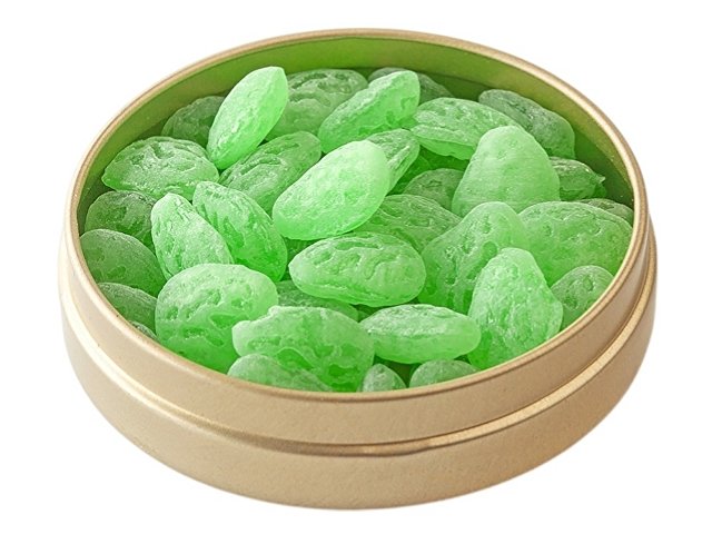 Карамель леденцовая со вкусом яблока в банке