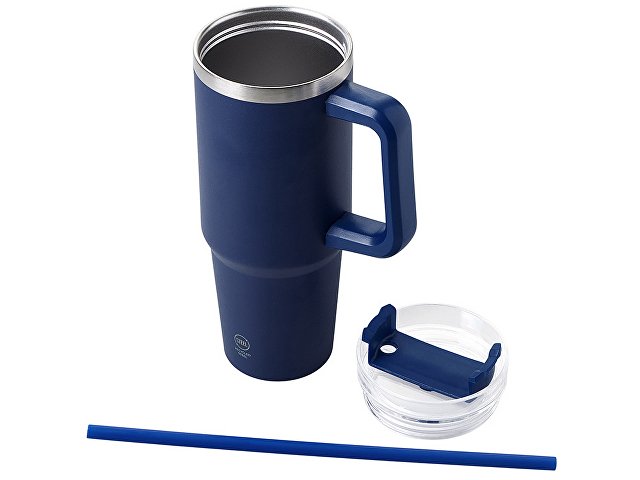 Термокружка KRANSTON с трубочкой и поворотной крышкой, 850 мл