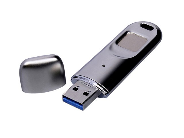 USB 3.0-флешка на 128 Гб со сканером отпечатков пальцев в подарочной упаковке