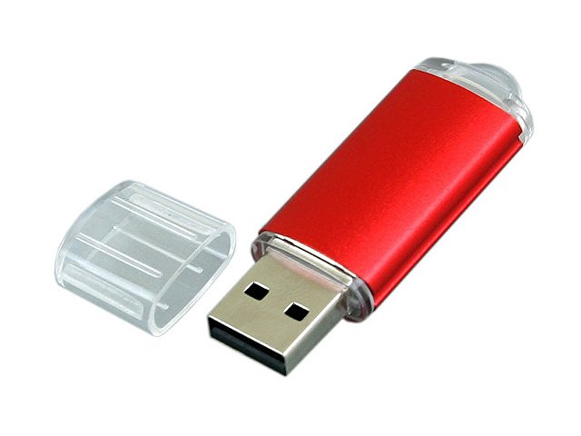 USB 2.0- флешка на 4 Гб с прозрачным колпачком