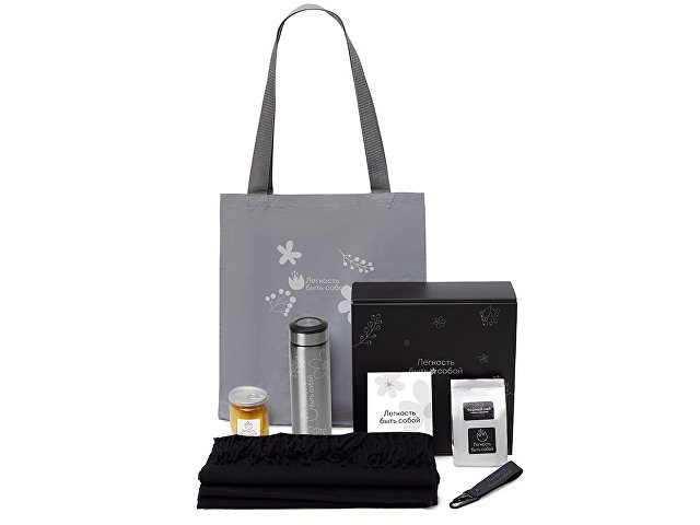 Подарочный набор «Re:f. Walk» с палантином, шоппером и термосом