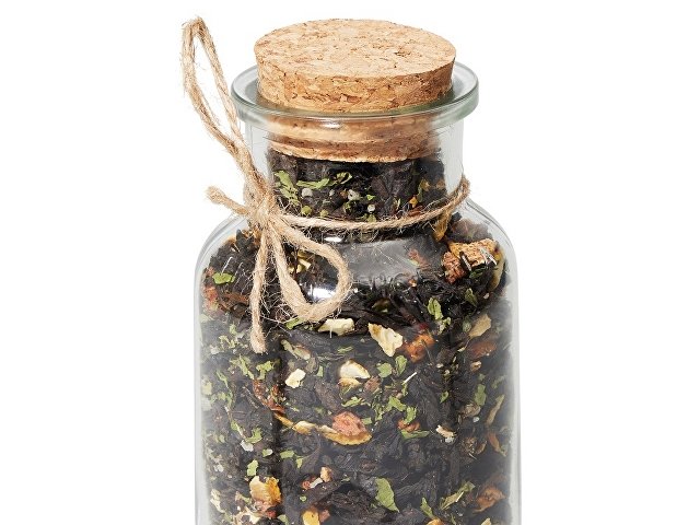 Чай черный с соком ананаса, клубникой, мятой, медом и лимоном, мини