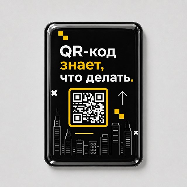 Объемный стикер из эпоксидной смолы для прикассовой зоны вертикальный