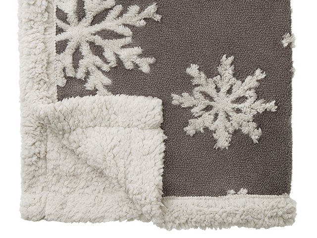 Плед Snowflake новогодний с капюшоном