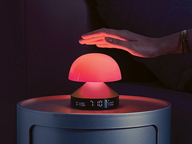 Светильник с часами и световым будильником Mina Sunrise