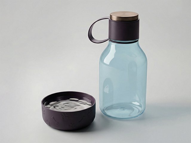 Бутылка для воды 2-в-1 «Dog Bowl Bottle» со съемной миской для питомцев, 1500 мл