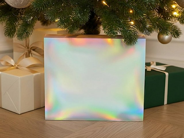 Подарочная коробка с голографическим шубером «Aurora», XL