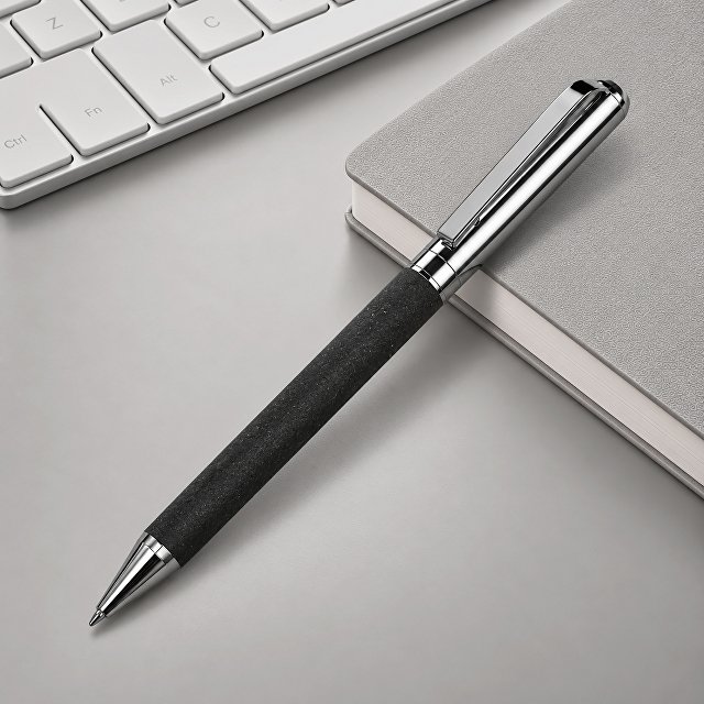 Ручка шариковая «Venera» из переработанной стали и переработанной кожи
