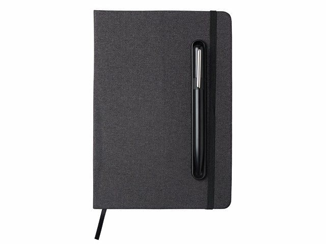 Блокнот А5 «NotaBene» с металлической шариковой ручкой и подставкой для телефона