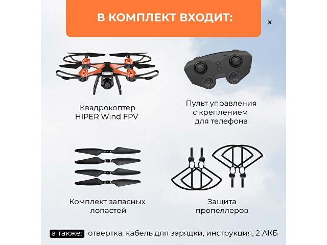 Радиоуправляемый квадрокоптер «WIND FPV»