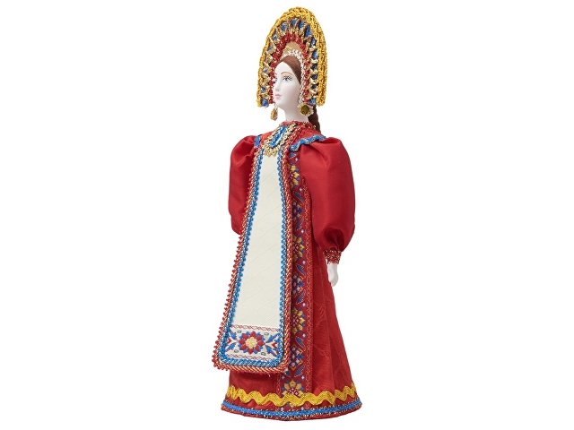 Подарочный набор: кукла фарфоровая, мёд с миксом из орехов