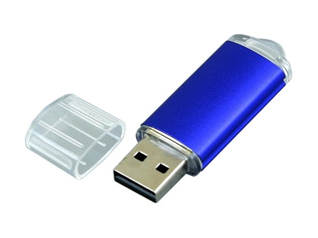 USB 2.0- флешка на 16 Гб с прозрачным колпачком