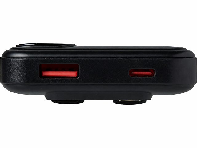 Внешний аккумулятор со встроенными кабелями «Фрэйм Квик», быстрая зарядка, 10000 мАч