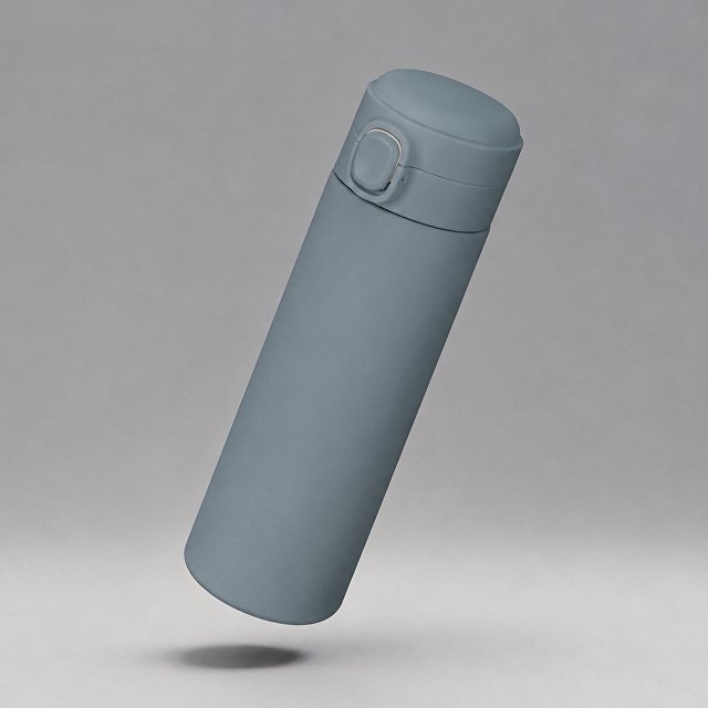Вакуумная термокружка c кнопкой «Guard», soft-touch, 400 мл, тубус