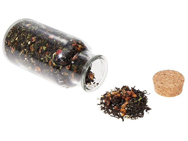 Чай черный с соком ананаса, клубникой, мятой, медом и лимоном