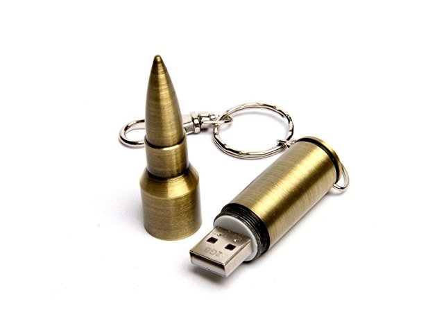 USB 2.0- флешка на 16 Гб в виде патрона от АК-47